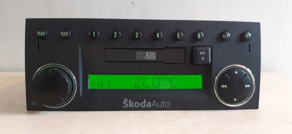 RADIO FABRYCZNE SKODA MS 202 MUSIC SOUND FABIA I 1999-2008 ROZKODOWANE