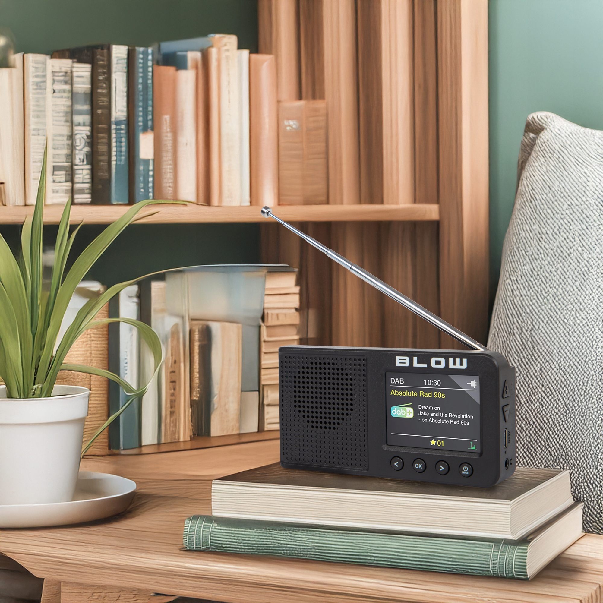 RADIO KUCHENNE BUDOWLANE PRZENOŚNE WYŚWIETLACZ BLUETOOTH DAB+ FM AUX USB-C Marka Blow