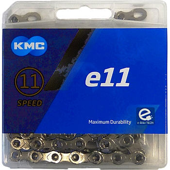 Łańcuch Rowerowy Kmc e11 Silver 11-rz 136 ogniw E-bike