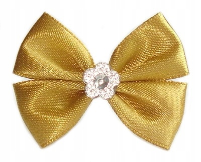 

Kokardki Z Diamencikiem Spinki Złoty XP35