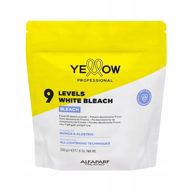 ALFAPARF YELLOW Rozjaśniacz do włosów 9 tonów proszek rozjaśniający 500g