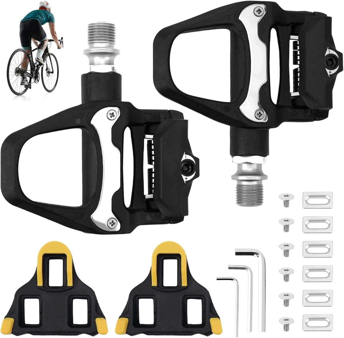 Pedały Rowerowe Platformowe Mtb Z Pinami Antypoślizgowe Aluminiowe 9/16"