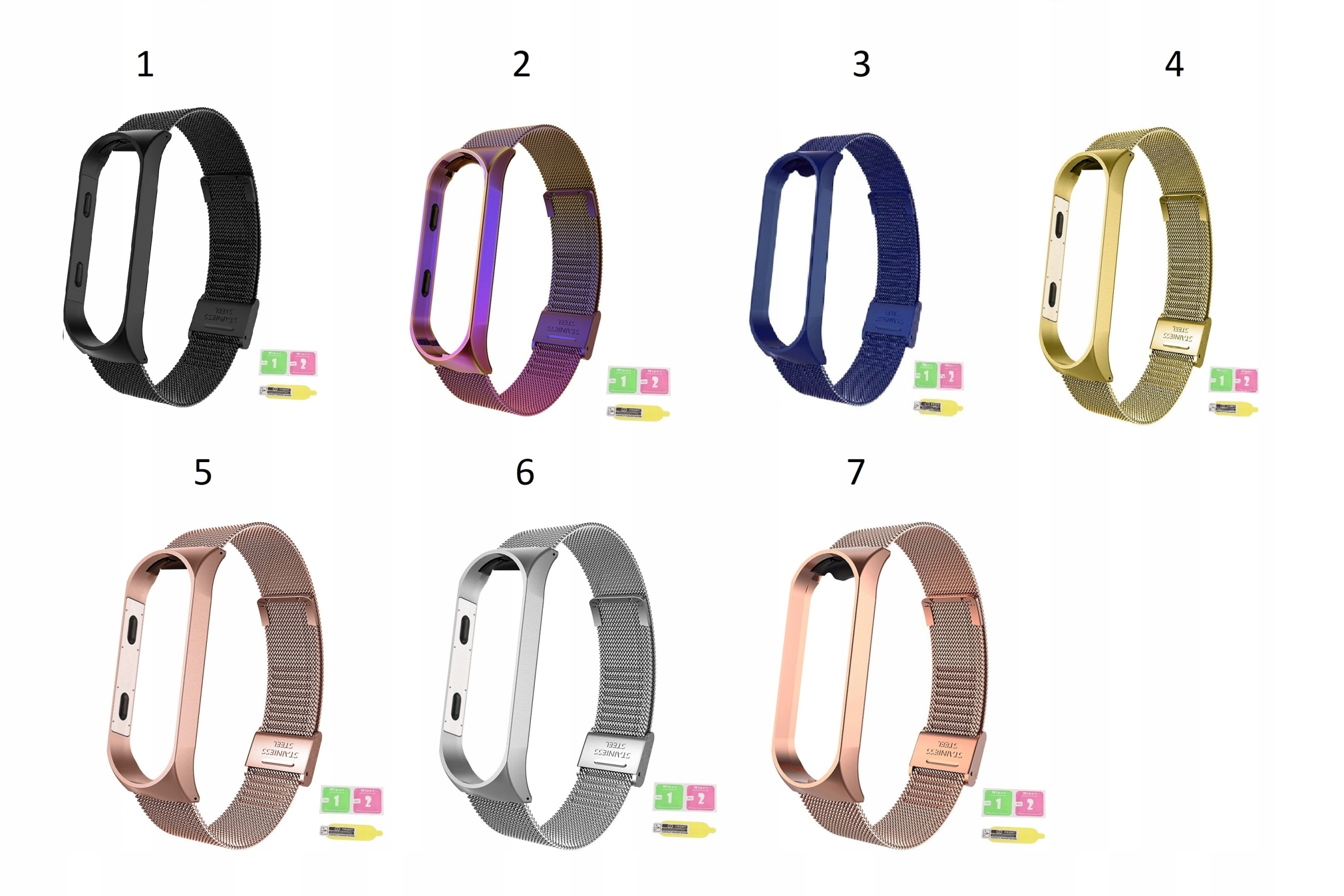 BRANSOLETA OPASKA DO XIAOMI MI BAND 5 - KOLORY Kompatybilność Xiaomi