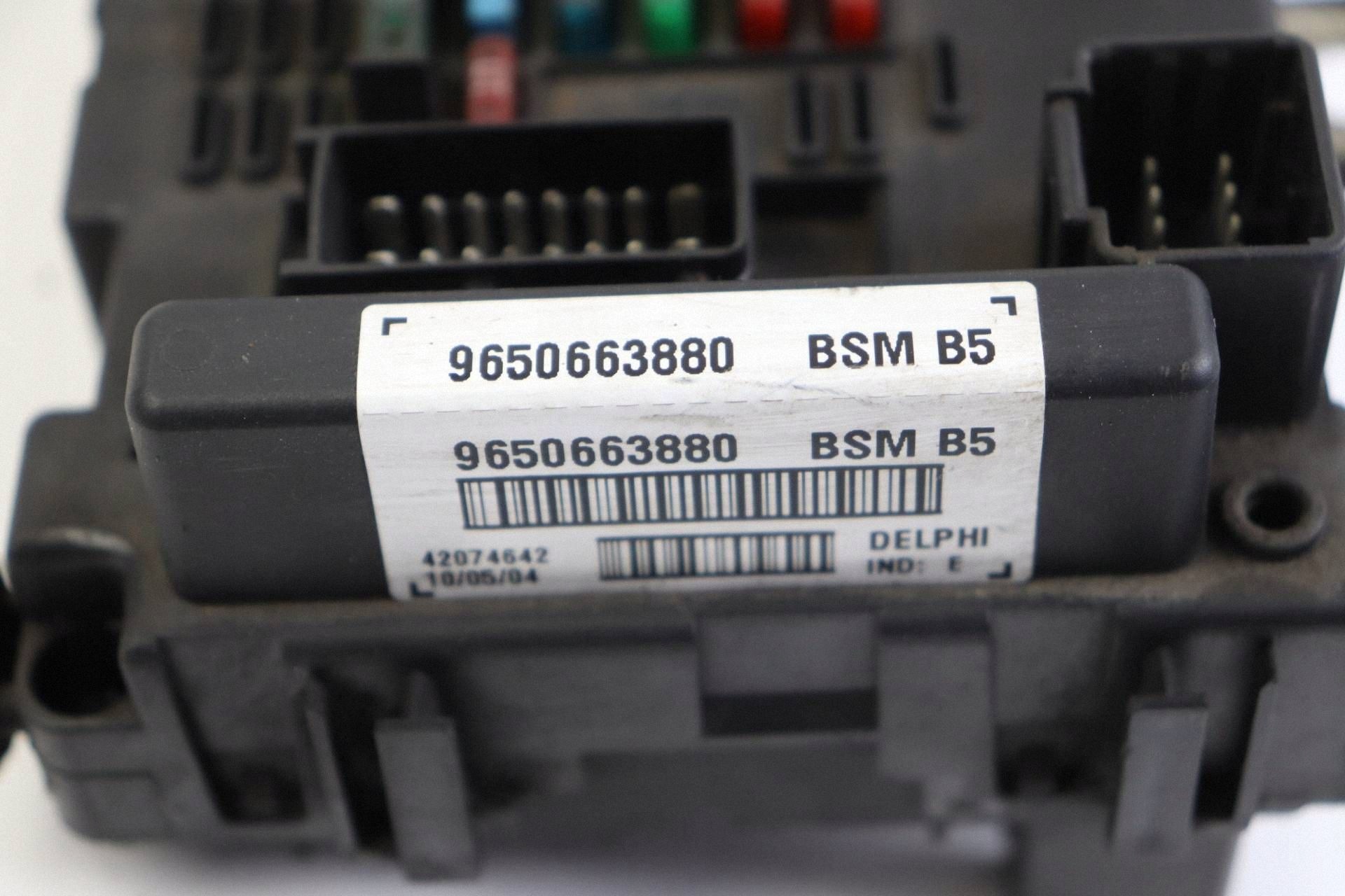 CITROEN PEUGEOT module compartment control unit BSM 9650663880