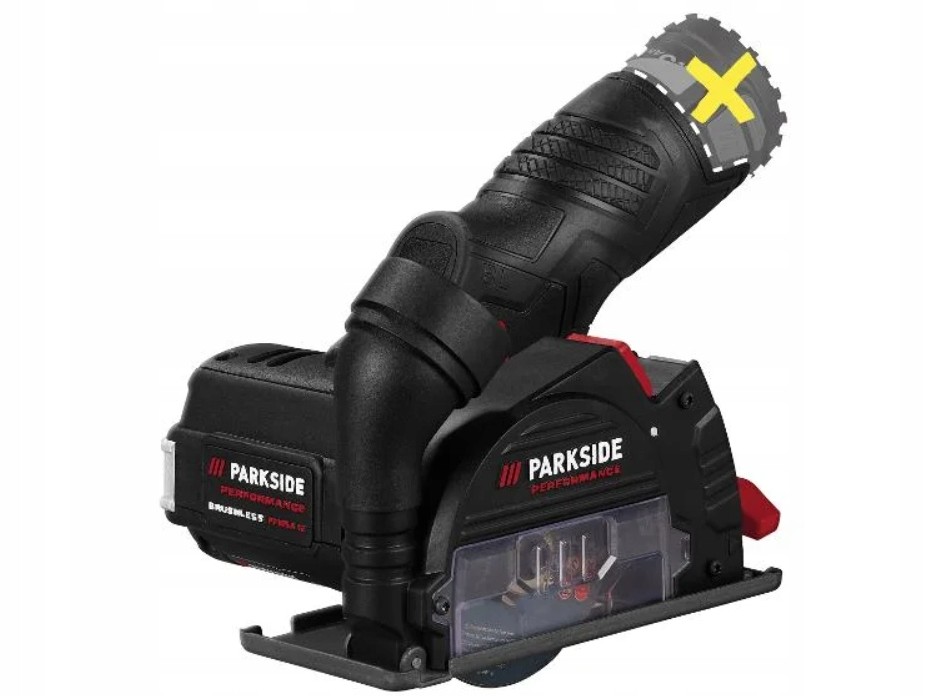 Szlifierka kątowa akumulatorowa Ø76mm 12V bezszczotkowa Ppwsa 12 Parkside