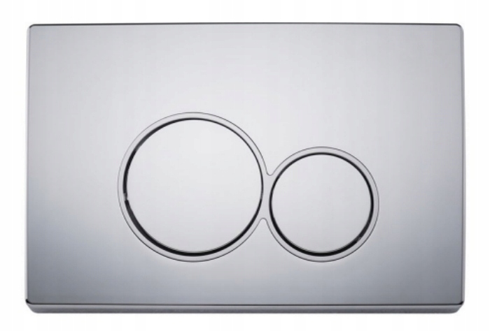 Chromové splachovací tlačítko H2 pro stojan značky Hydroland typ Slim.