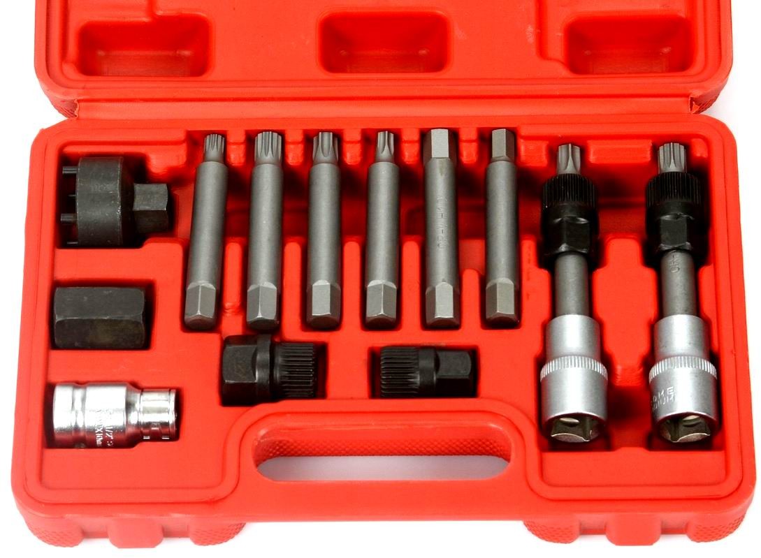 ZESTAW KLUCZY DO ALTERNATORÓW ZE SPRZĘGŁEM 13 ELEM Marka SilverTools