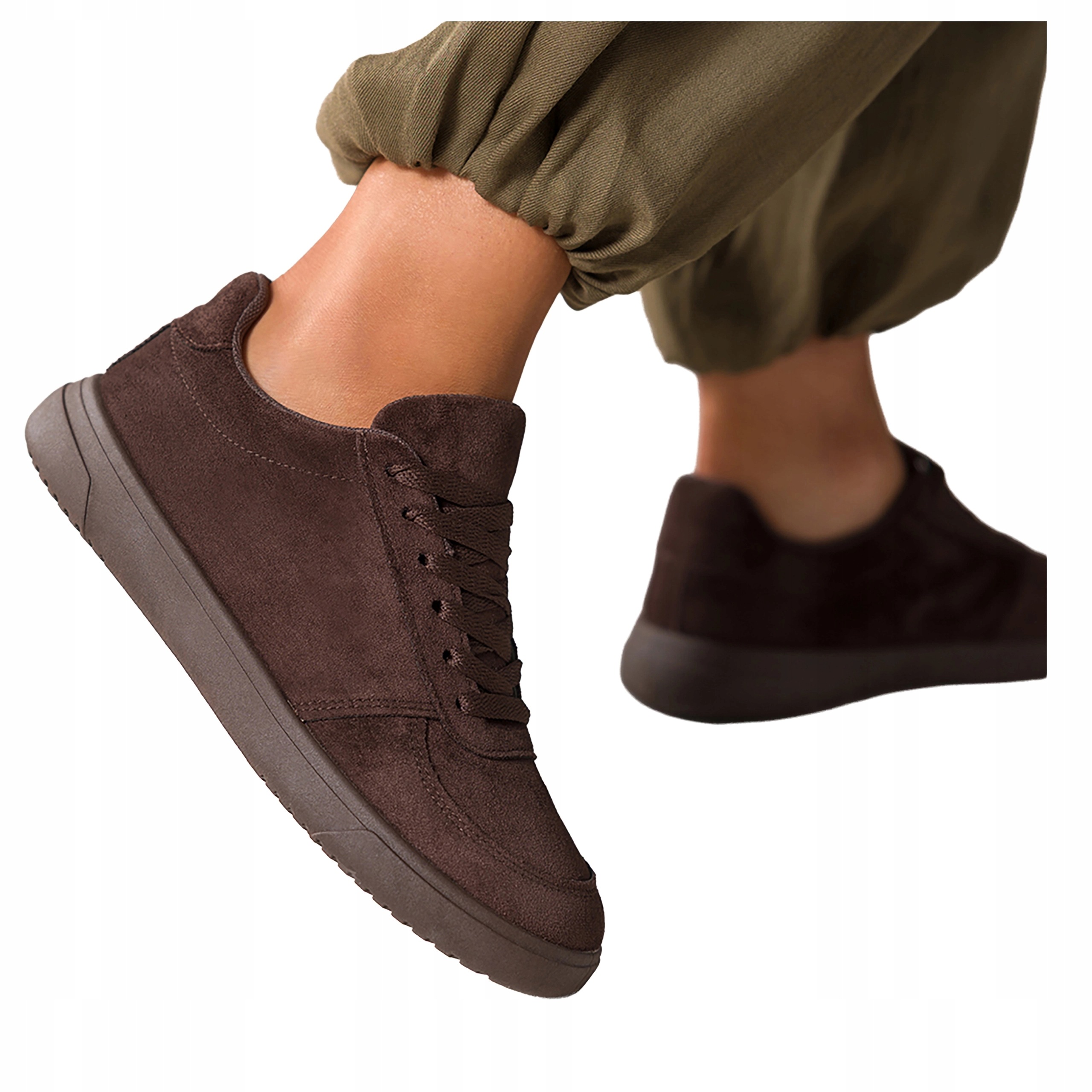 Čokoládové Polobotky Dámské Elastické Šněrovací Pohodlné Barefoot vel. 37