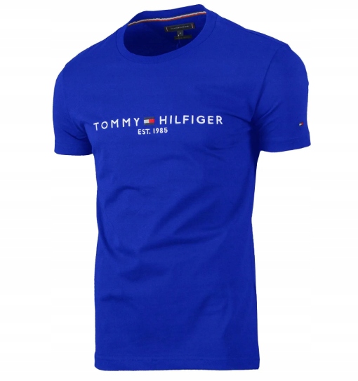 T-shirt Koszulka Męska Tommy Hilfiger Blue Roz. M Lato Prezent!