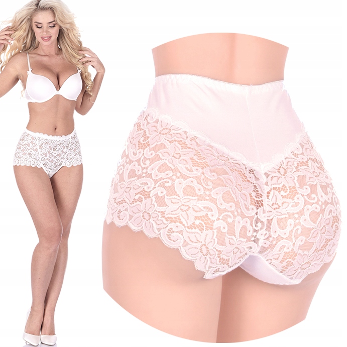 

Majtki Wysokie koronkowe Wyszczuplające plus size