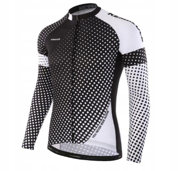 BLUZKA ROWEROWA Z DŁUGIM RĘKAWEM NA ROWER MĘSKA