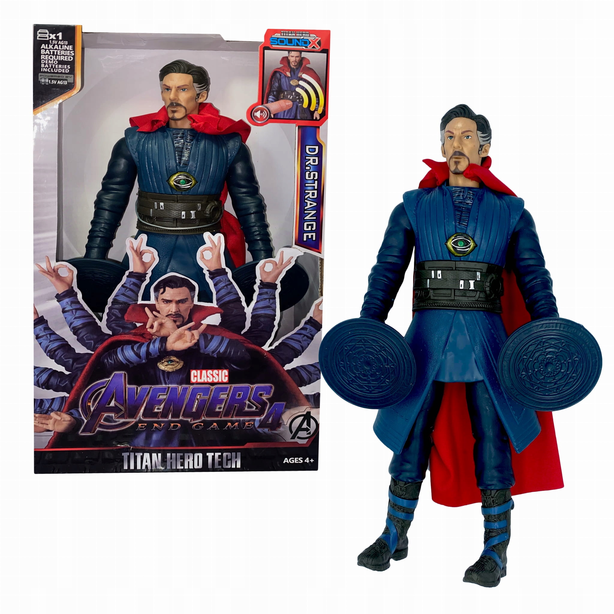 DUŻA FIGURKA DOKTOR STRANGE AVENGERS RUCHOMA DŹWIĘK LED 30 cm