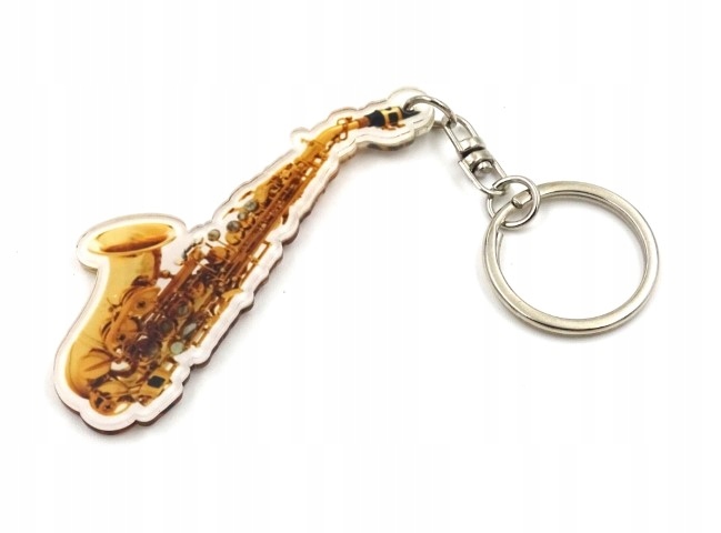 Brelok do kluczy Saksofon brelok dla muzyka