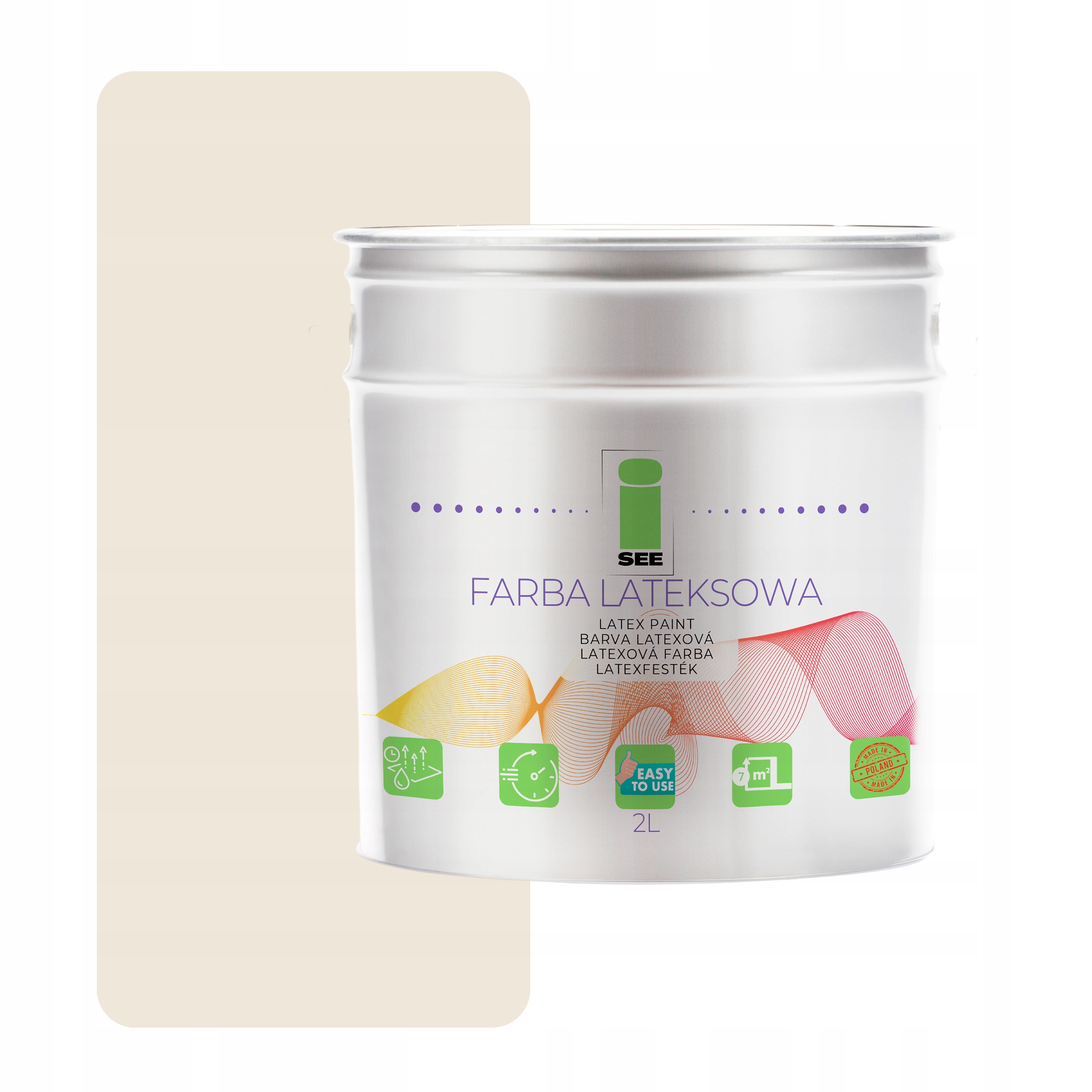 Barva Barva Na Stěny Prodyšná, Stěnová, Krémová, 2 L, Hypoalergenní