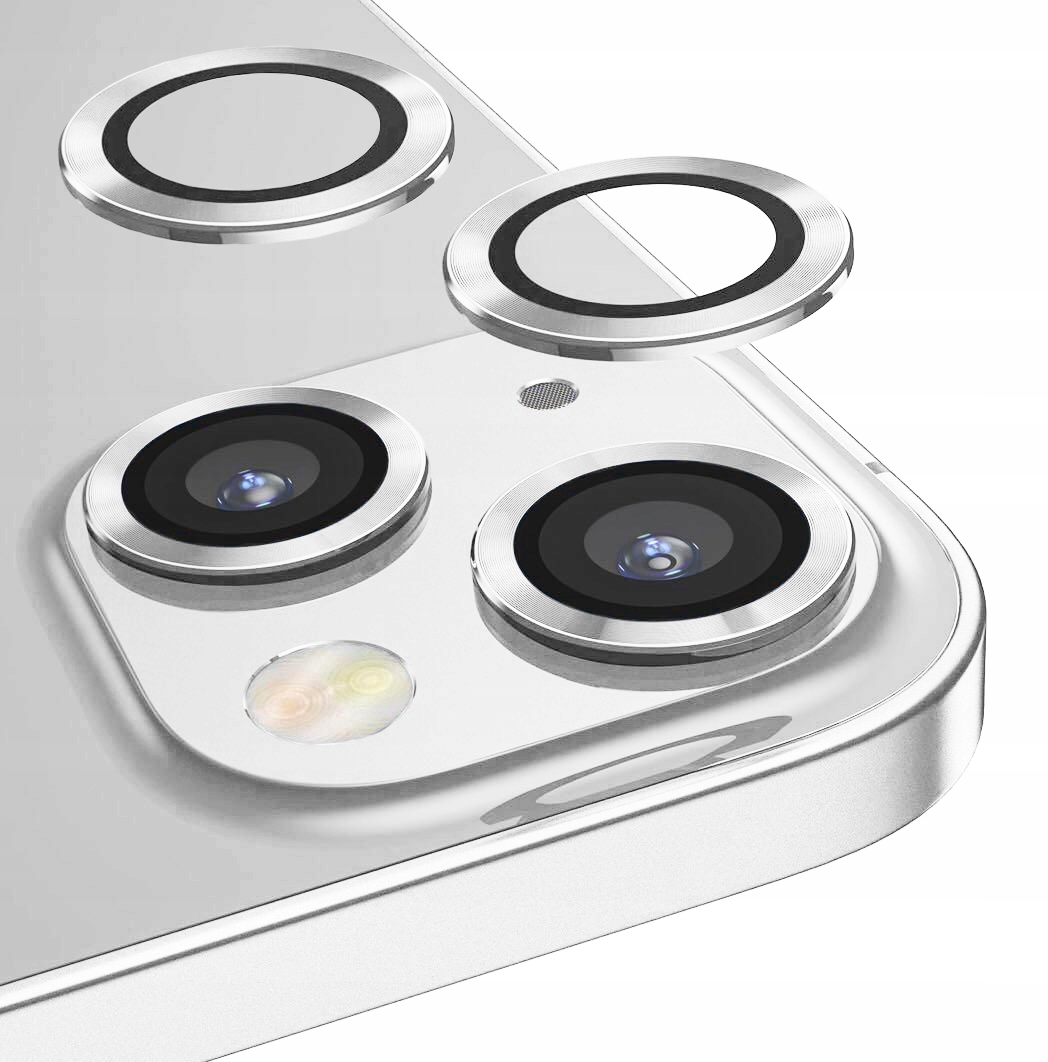 

Ring Szkło na Aparat do iPhone 13 Srebrny