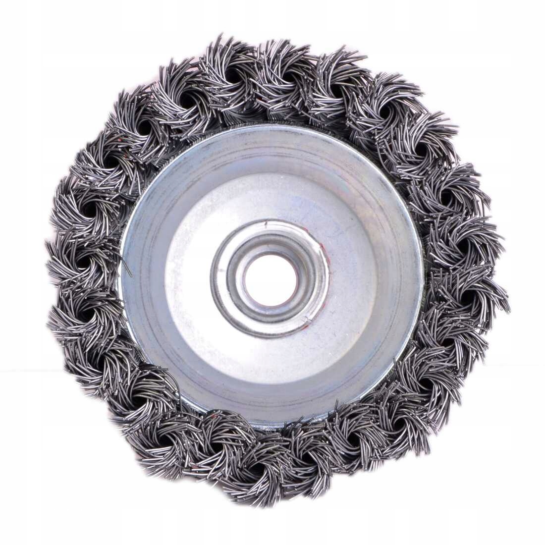 SZCZOTKA DRUCIANA 80MM GWINT M14 CZOŁOWA PLECIONA Kod producenta SZC 00012