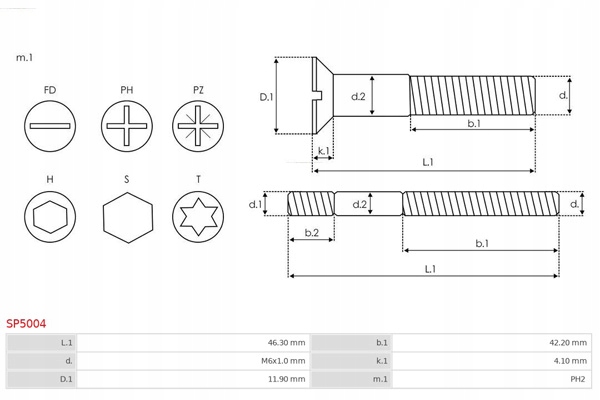 AS-PL ŚRUBY AUTOMATÓW ROZRUSZNIKA Producent części AS-PL
