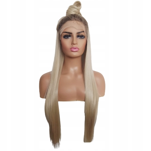 Paruka Lace Front platinová Blond 40/55/80 cm čepička Bonus