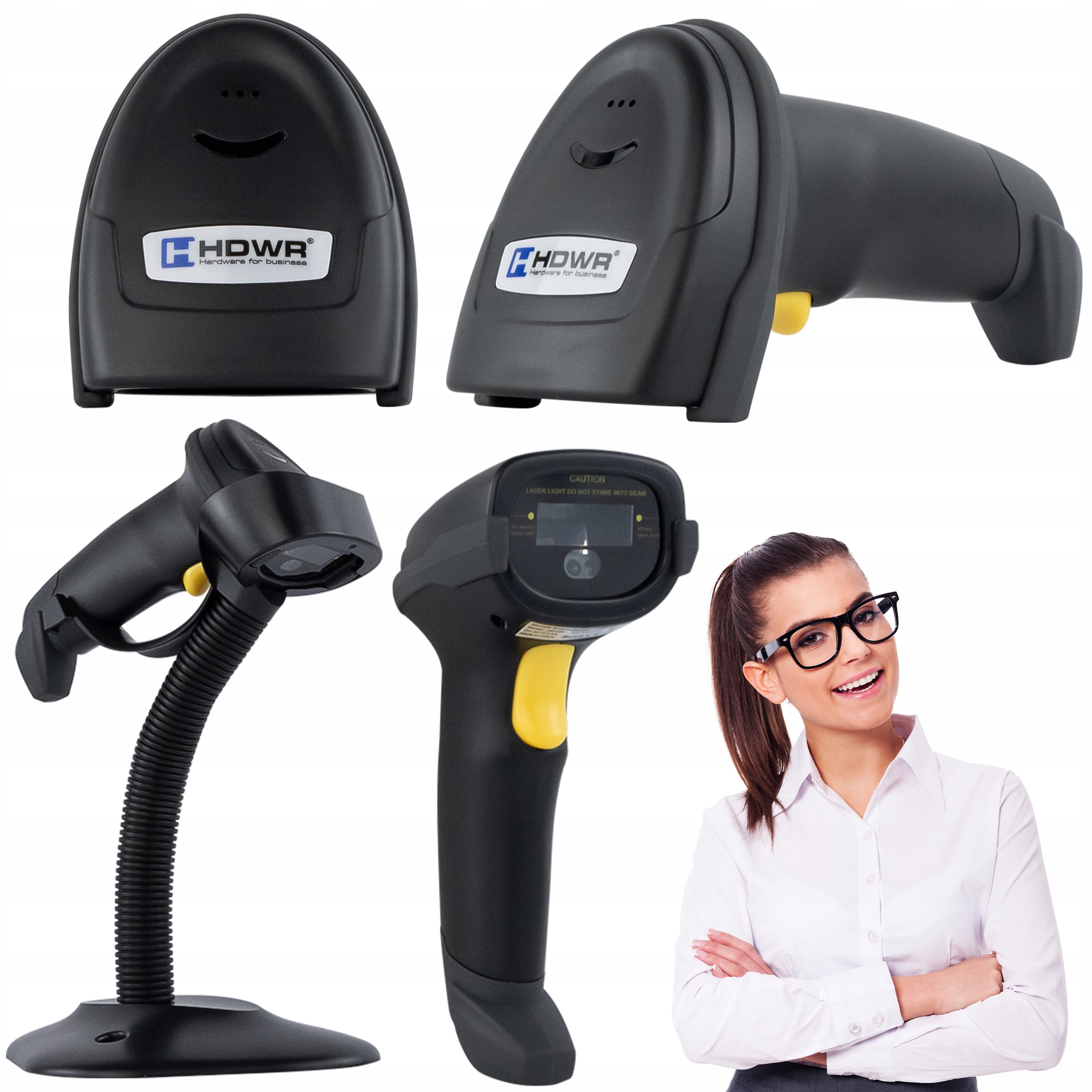 Skener čárových kódů s Usb kabelovým podstavcem pro automatické skenování