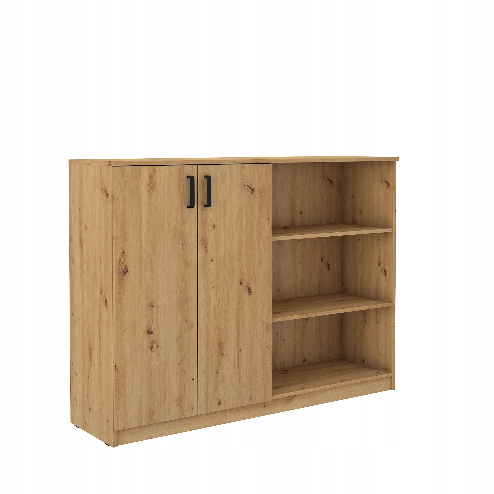 Komoda Maltesa 158 cm do obývacího pokoje Ložnice 2 Dvířka Dub Artisan