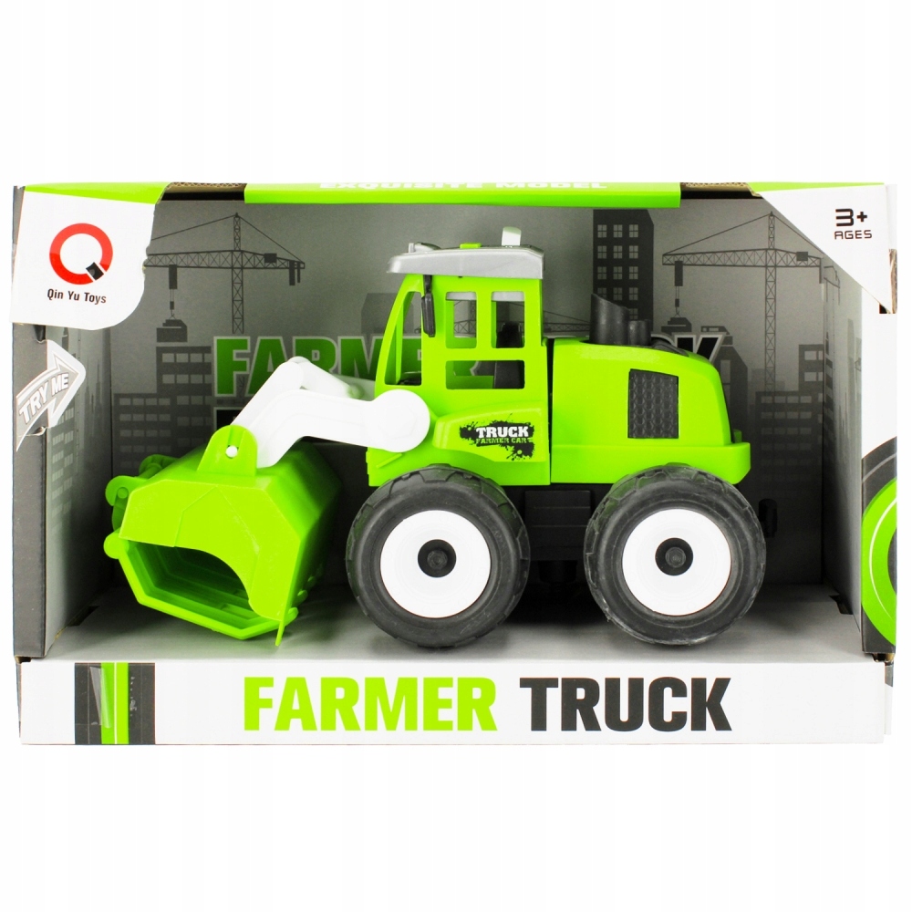 TRAKTOR ZABAWKA dla DZIECI 3+ zielona MEGA CREATIVE mały TRAKTOR samochód Kolor dominujący wielokolorowy