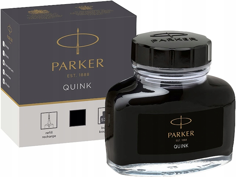 Atrament do Piór Parker Quink Czarny 57ml