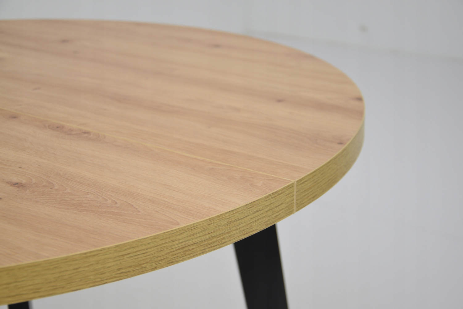 Komplet kuchenny stół okrągły i 4 krzesła z drewna Długość stołu 100 cm