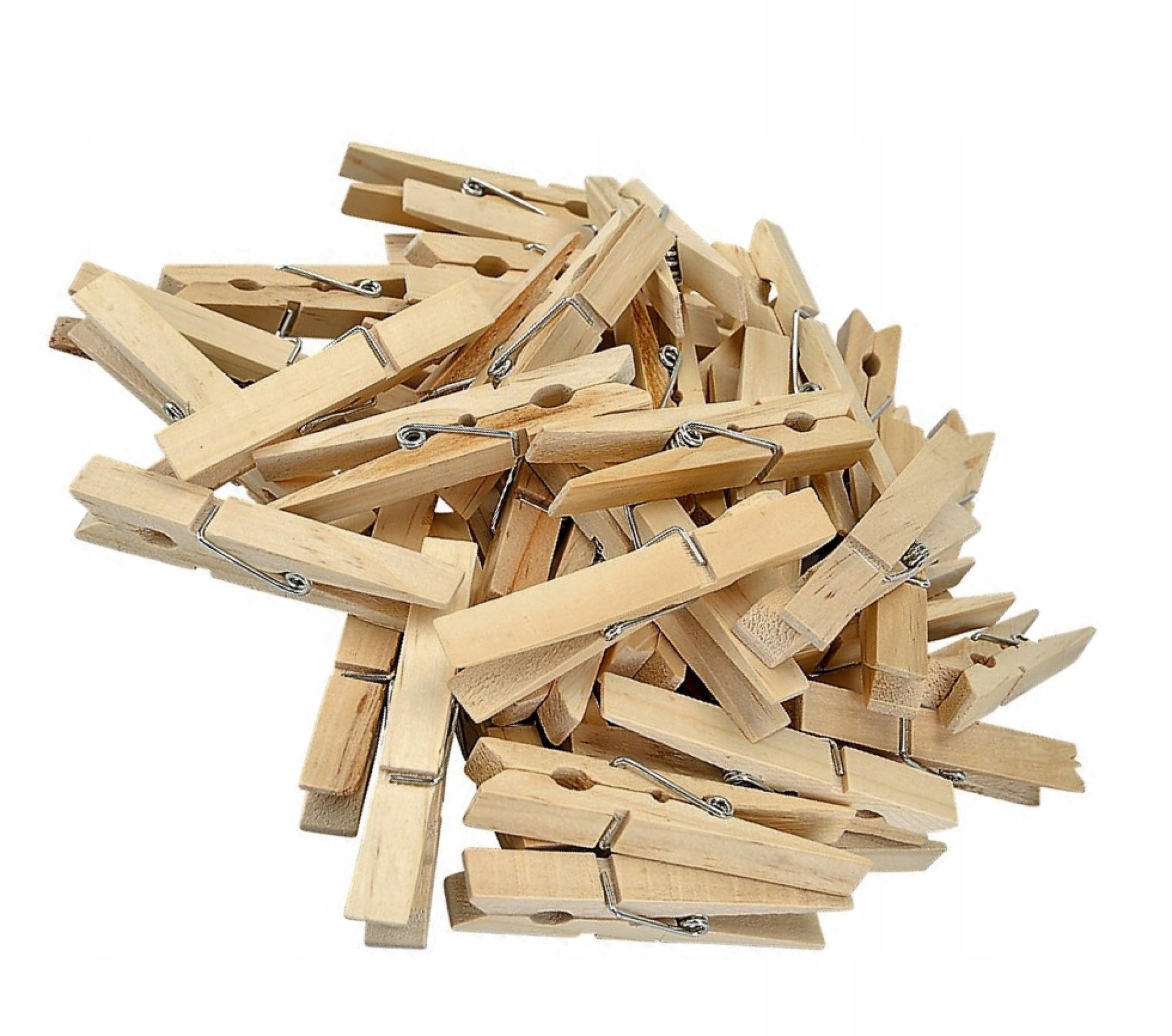 

Klamerki drewniane 7,4 cm 40 szt spinacze eko Fsc