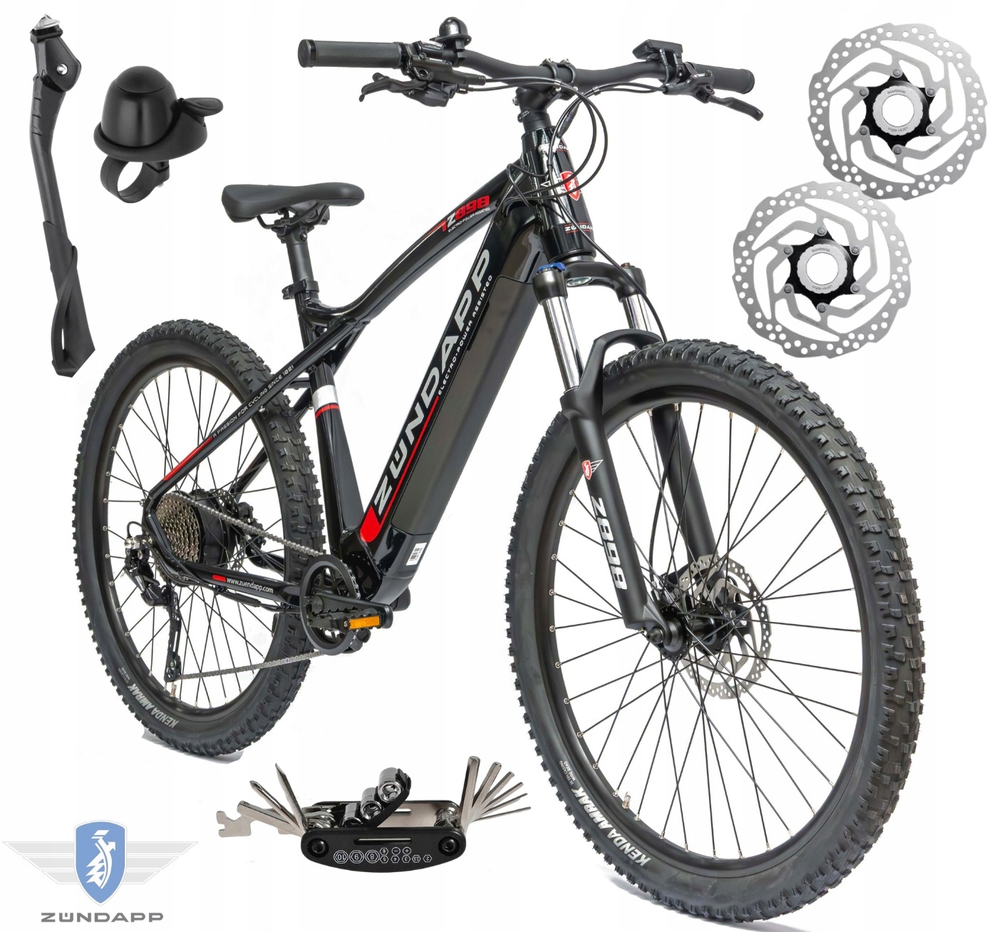 Rower Elektryczny Męski Damski Górski 27,5 Shimano Deore LCD Aplikacja 2025