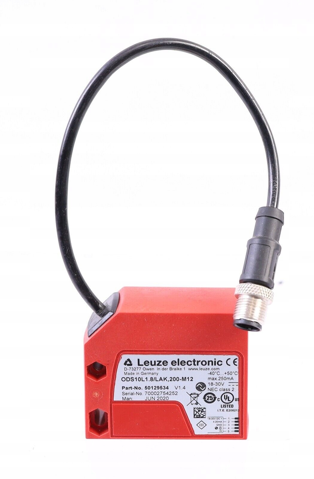 Lenze ODS10L1.8/LAK,200-M12 50129534 Nové