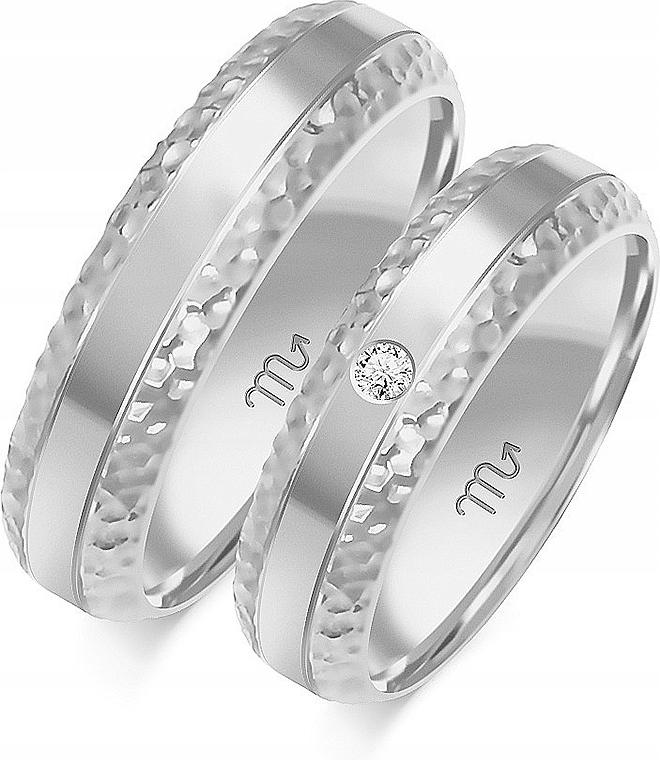 Prsten z bílého zlata svatba 14K 585 vel. 35 36 37, módní svatební kolekce