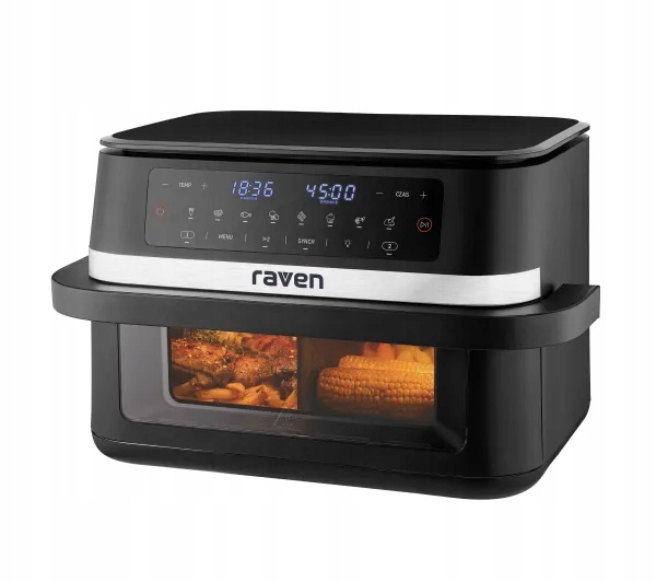 Frytownica niskotłuszczowa Air fryer Raven EFN013 2950W 11,5L Czarna