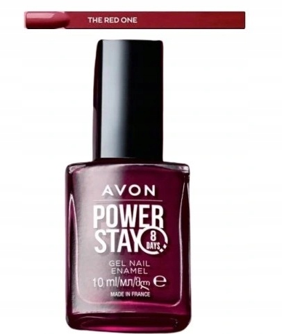 AVON LAKIER ŻELOWY DO PAZNOKCI THE RED ONE POWERSTAY