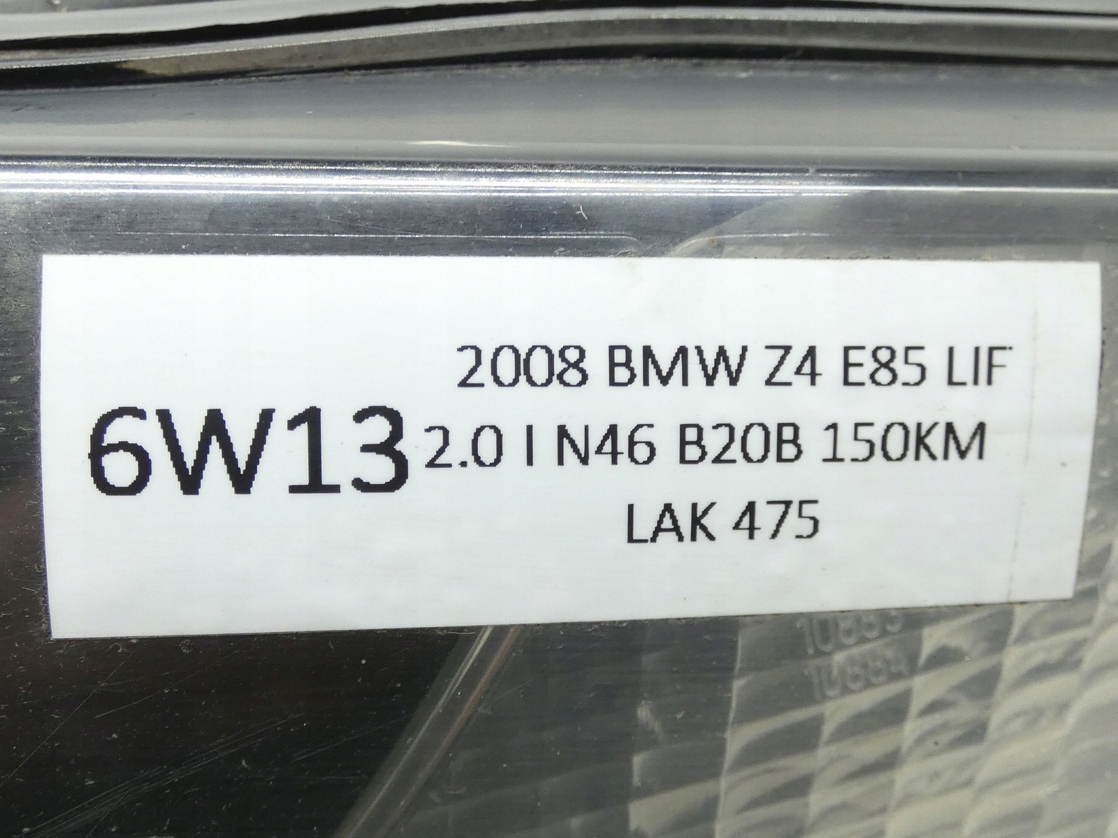 light left front left front BMW Z4 E85 LIFT 06-08R