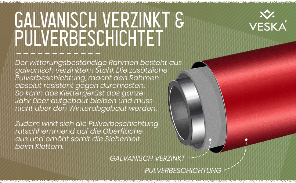 KOPUŁA DO WSPINACZKI GEO Materiał dominujący metal