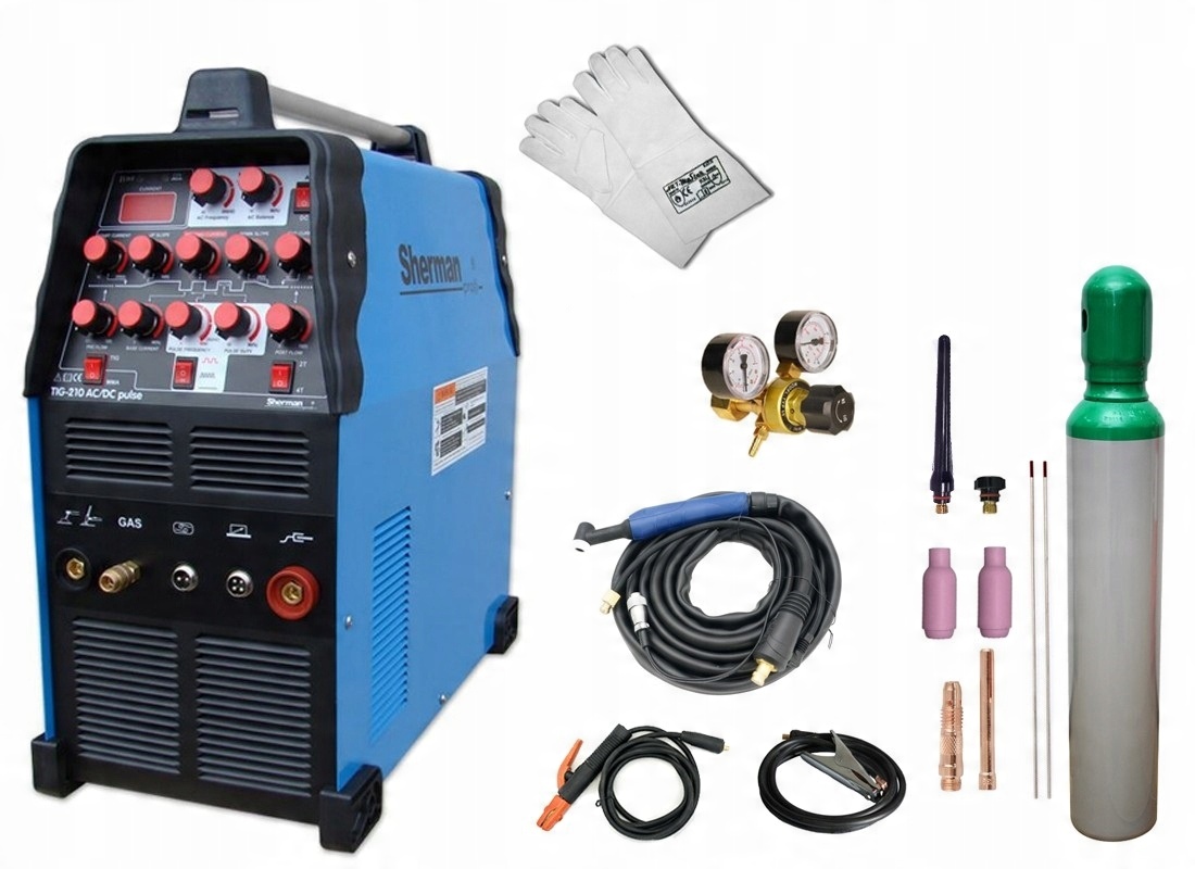 

Spawarka Sherman Tig 210 Ac DC Pulse Zestaw Mma
