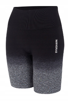 Gymshark Ombre Legginsy Krótkie Czarne Xs P7B