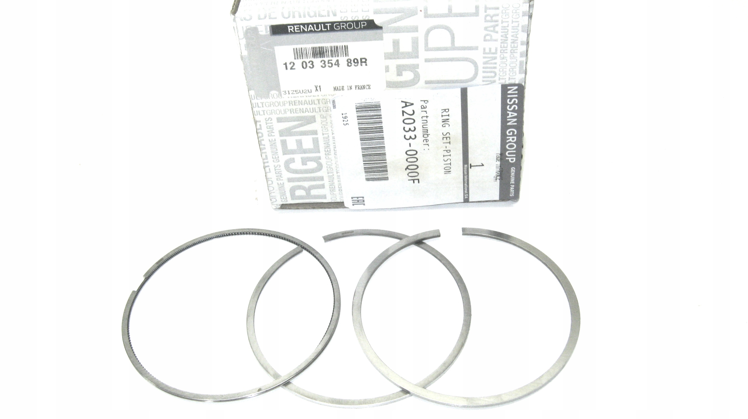 120335489R - ПОРШНЕВІ КІЛЬЦЯ 2.3 DCI MASTER III BITURBO ORG