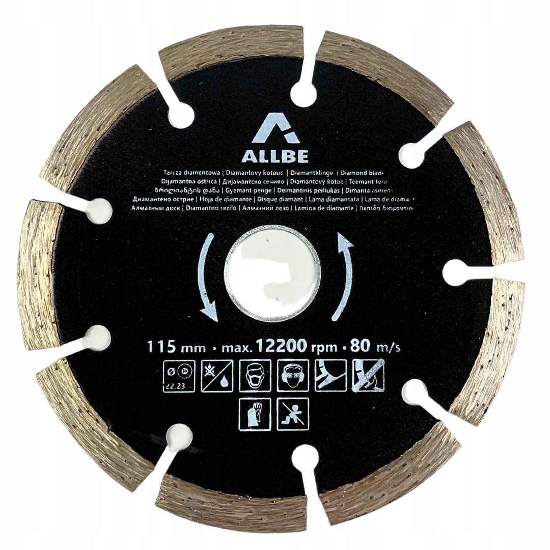 TARCZA DIAMENTOWA 115MM 22,2MM BETON ZBROJONY Marka inny