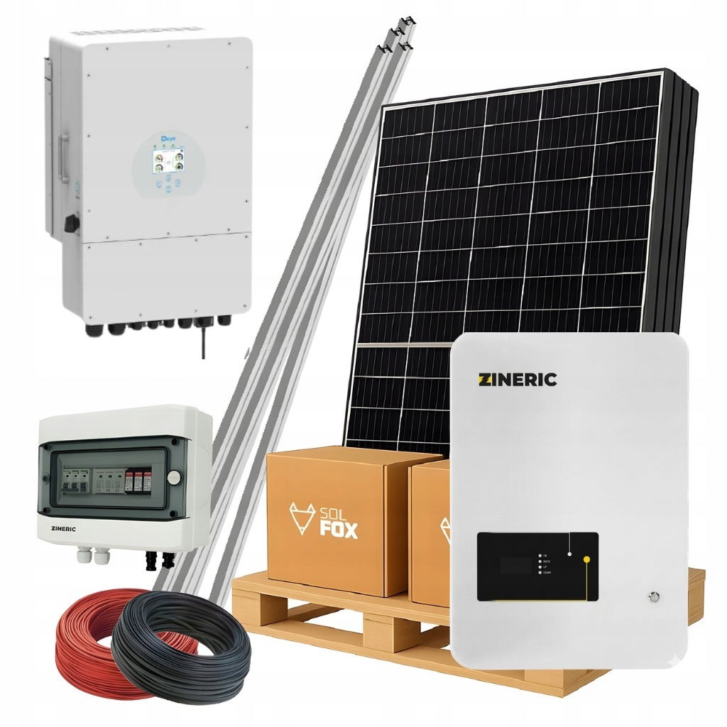 Fotovoltaická sada Hybridní 10kW Šikmá střecha Ja Solar 510W 20 ks Deye