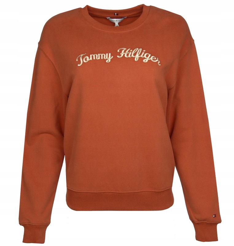 Dámská mikina Tommy Hilfiger , cihlově červená, velikost S