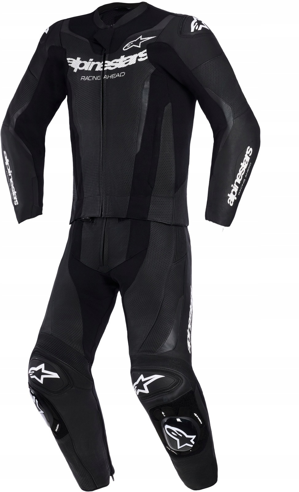 Dvojdielna kožená kombinéza Alpinestars Gp Force V2 2PC čierna 52