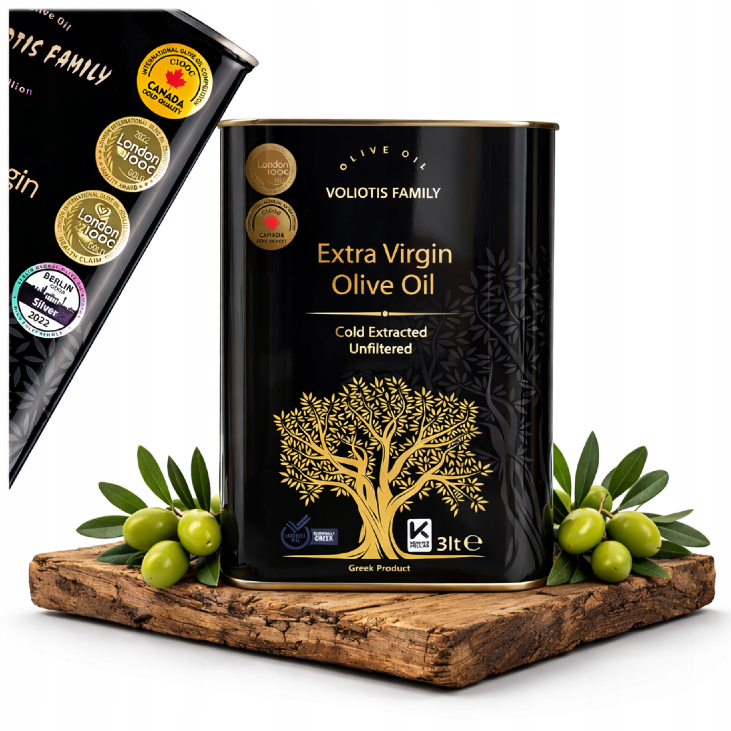 Extra panenský olivový olej Řecká Čerstvá 3L Oceněná Sbírka 2025/26 0,30%