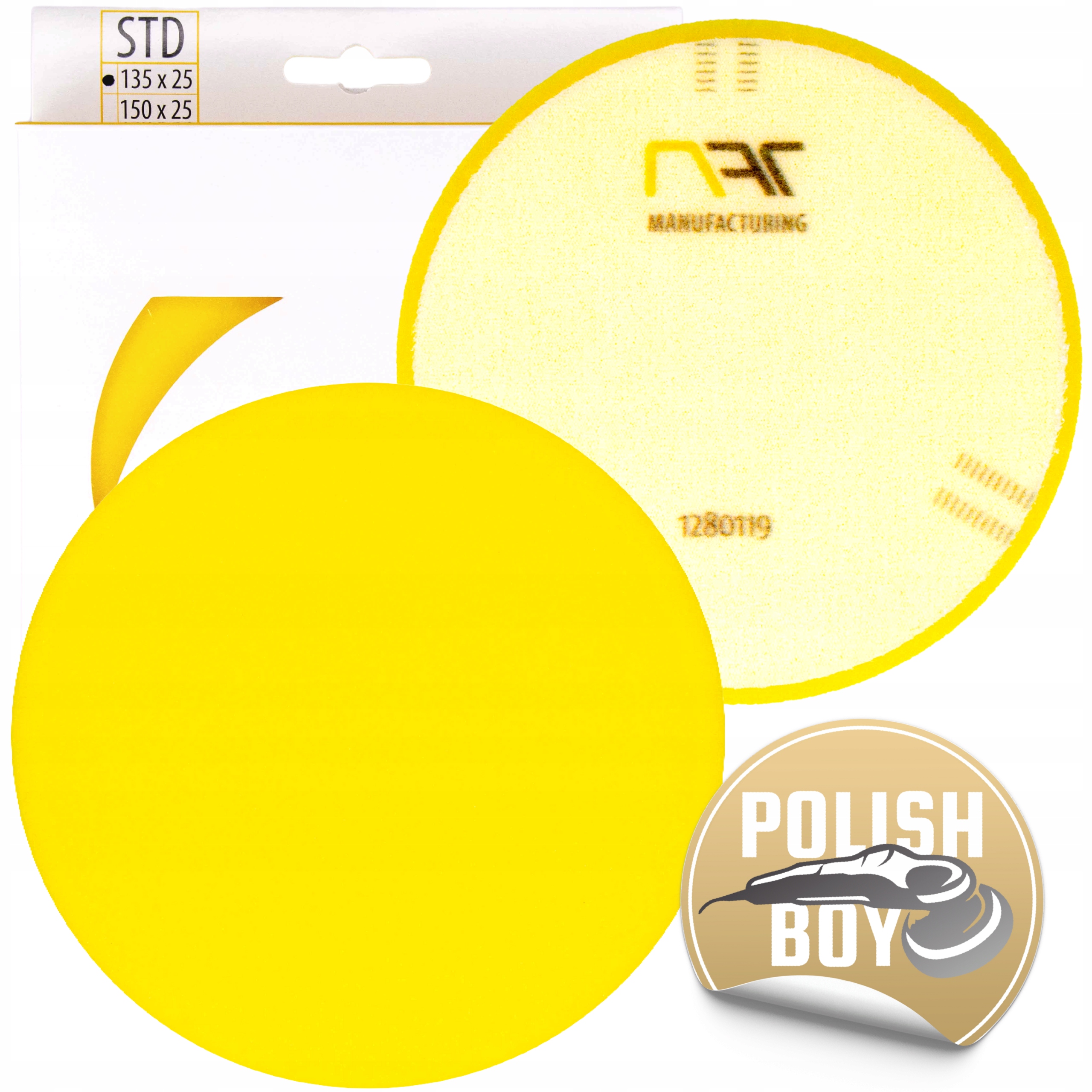 

Nat Gąbka Polerska Żółta 135mm
