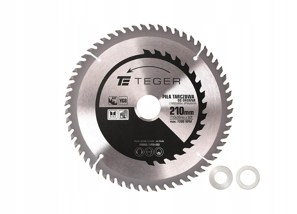 Piła tarczowa do drewna z węglikiem spiekanym 210x