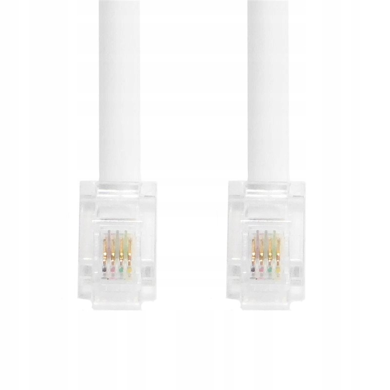 Kabel telefoniczny RJ11-RJ11 20m biały
