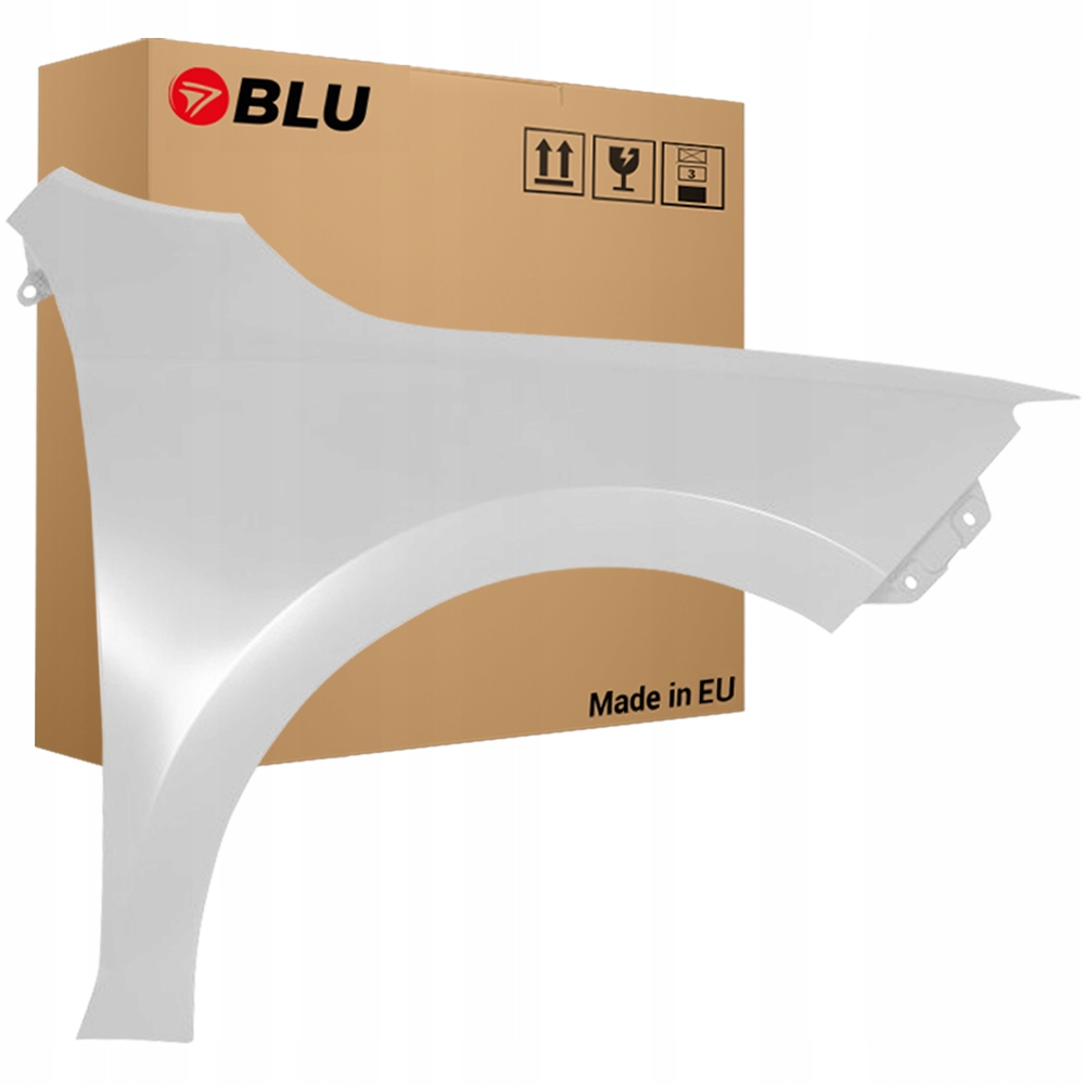Blu Blatník Škoda Rapid LF9E pravý bílý 12-19 přední CandyWeiss