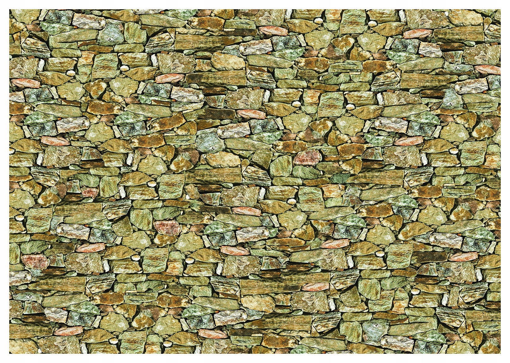 Tapeta Kamenná stěna rustikální béžová šedá efekt kamene 254x184 lepidlo