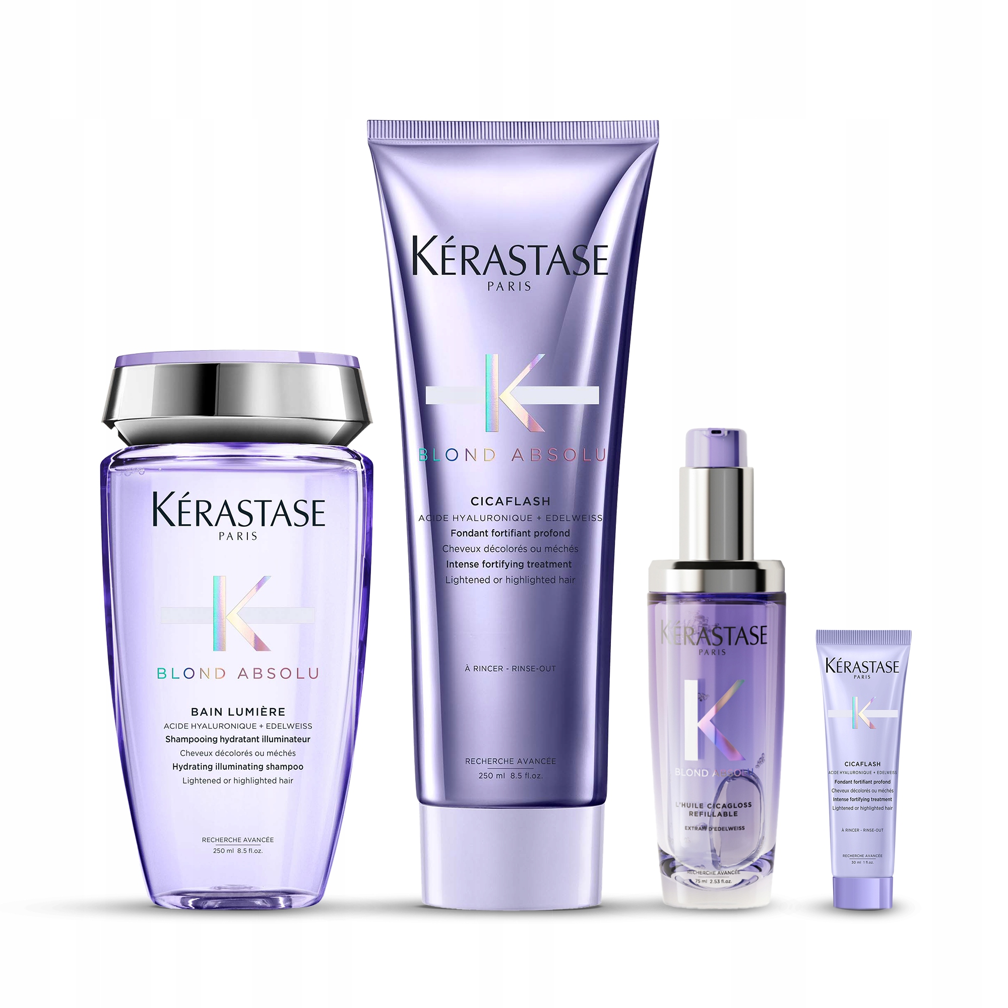 Blond Absolu Bain Lumière + Cicaflash + olejek – zestaw