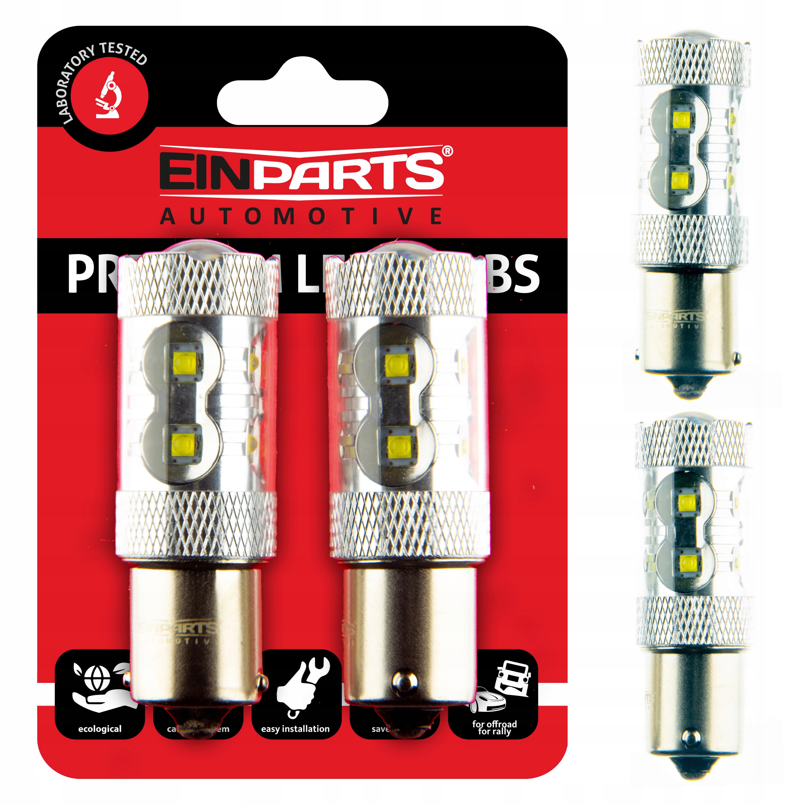 Led žárovky P21W 12V 10 Cree 6000K 2 kusy